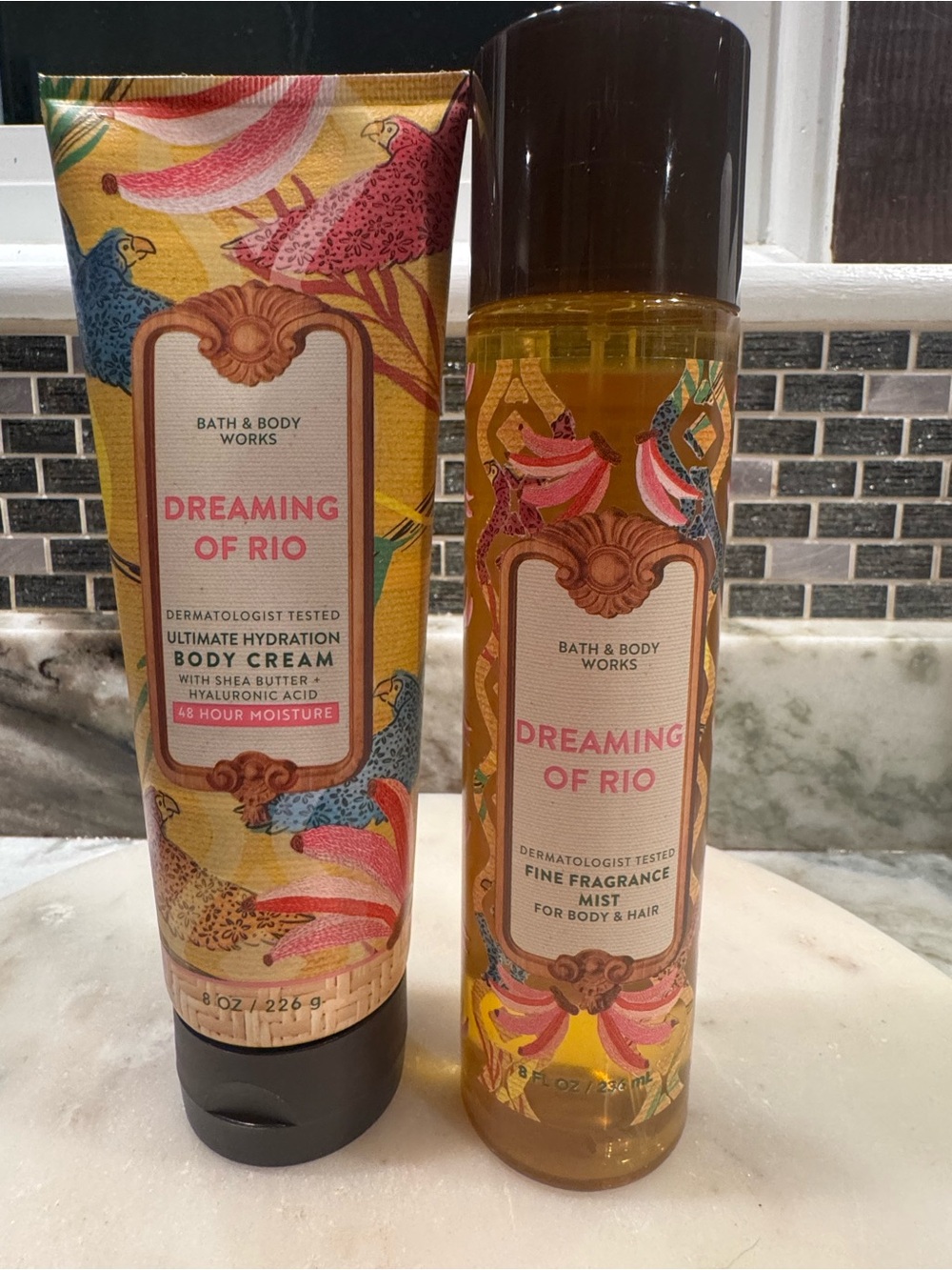 Bath & Body Works Dreaming of Rio Body Cream & Fragrance Mist for Body & Hair